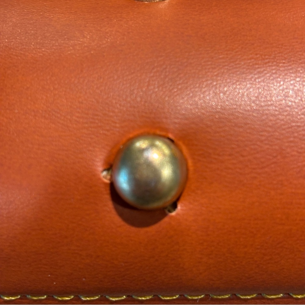 Vintage Dooney & Bourke AWL Hunter Green Duck Shoulder Bag Suede Lined - Picture 10 of 11
